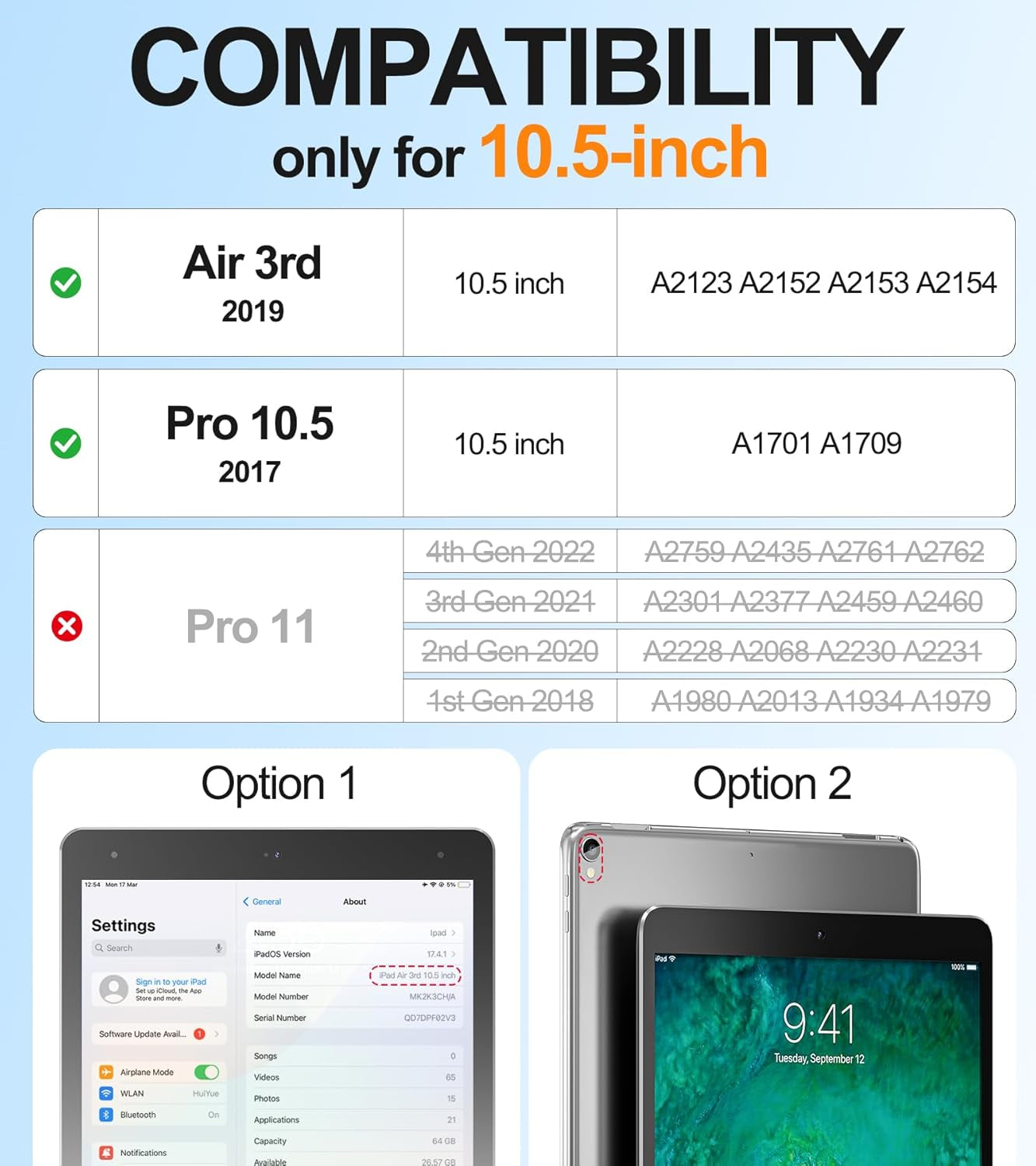 Ipad Pro 10.5 Case 2017 Released/Ipad Air 3Rd Generation Case 2019 Release; Rugged Heavy Duty Protective Cover with Pencil Holder, 360° Swivel Stand, Shoulder Strap; for Kids (Navy Blue+Blue)