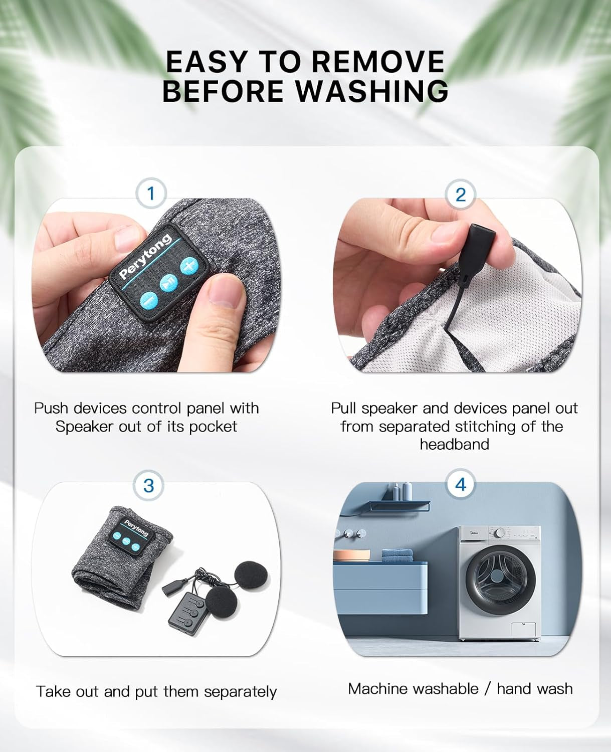 Sleep Headphones Wireless, Bluetooth Sports Headband Headphones with Ultra-Thin HD Stereo Speakers Perfect for Sleeping,Workout,Jogging,Yoga,Insomnia, Air Travel, Meditation, Grey